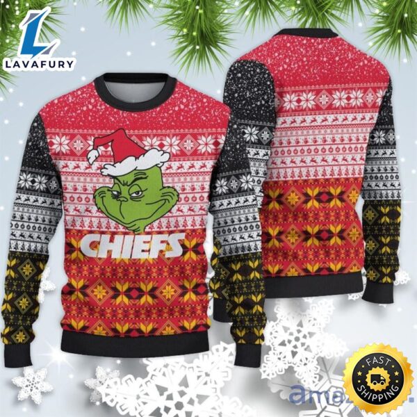 Chiefs Football Nfl Grinch Ugly Christmas Sweater Grinch Christmas Movie Best Seller Shirts Design In Usa