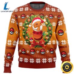 Christmas Charmander Pokemon Ugly Christmas…