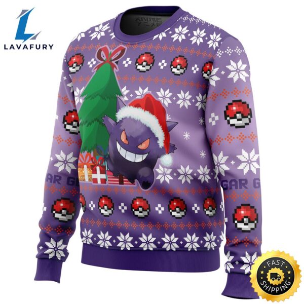 Christmas Gengar Pokemon Ugly Christmas Sweater