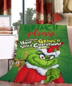 Christmas Grinch Blanket Throw Fluffy…