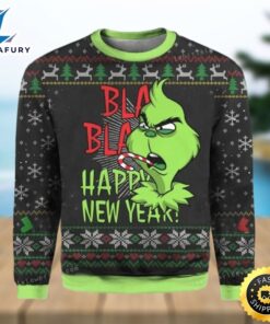 Christmas Grinch Face Womens Ugly…