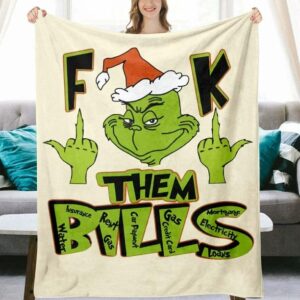 Christmas Grinch Sofa Blanket Throw Blankets