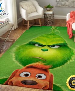 Christmas Movie Character The Grinch Area Rug