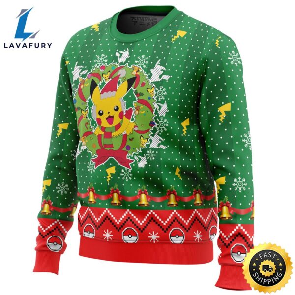 Christmas Pikachu Pokemon Ugly Christmas Sweater