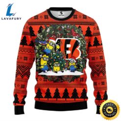 Cincinnati Bengals Minion Christmas Ugly…