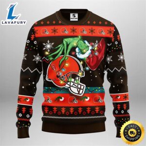 Cleveland Browns Grinch Christmas Ugly…