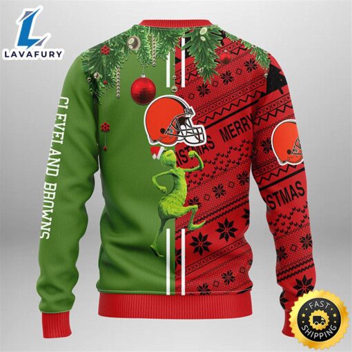 Cleveland Browns Grinch & Scooby-Doo Christmas Ugly Sweater