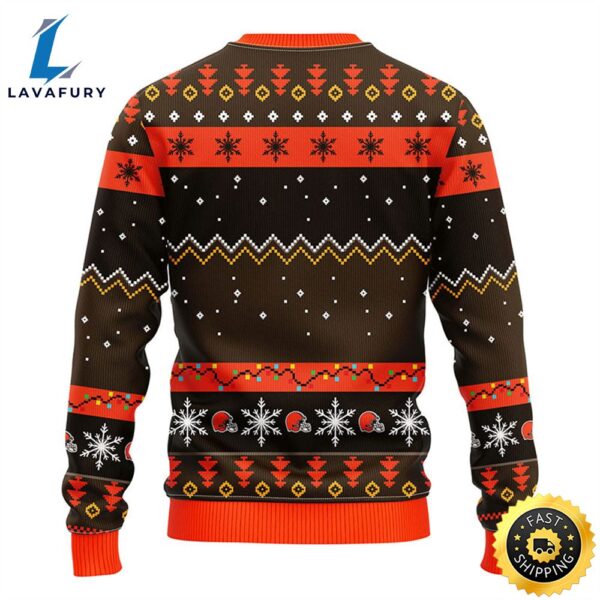 Cleveland Browns HoHoHo Mickey Christmas Ugly Sweater