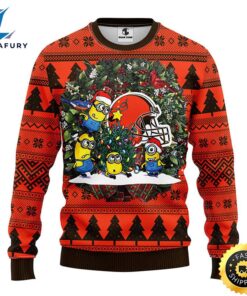 Cleveland Browns Minion Christmas Ugly…