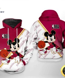 Cleveland Cavaliers NBA Mickey 3D Printed Hoodie