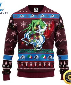 Colorado Avalanche Grinch Christmas Ugly…