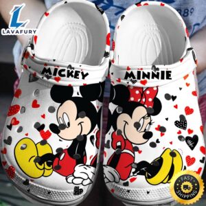 Custom Name Mickey Minnie 3d Clogs Shoes