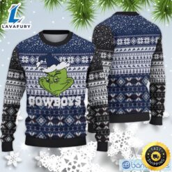 Dallas Cowboys Christmas Grinch Sweater…