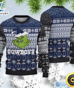 Dallas Cowboys Christmas Grinch Sweater…