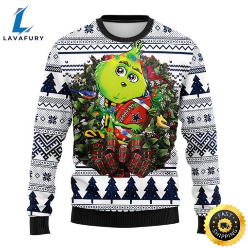 Dallas Cowboys Grinch Hug Christmas Ugly Sweater