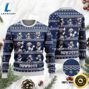 Dallas Cowboys Mickey Player Disney Ugly Christmas Sweaters