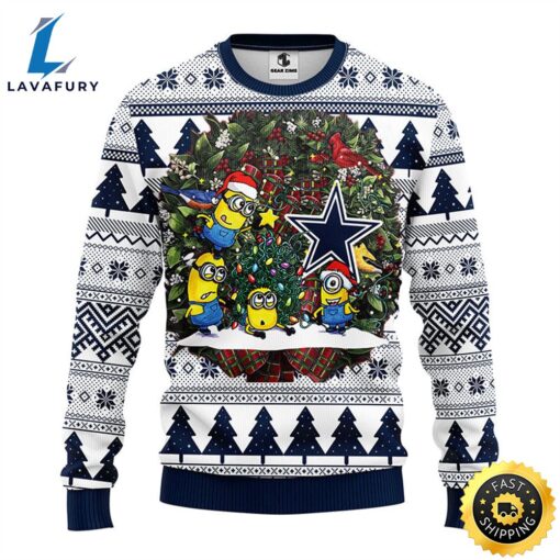 Dallas Cowboys Minion Christmas Ugly Sweater