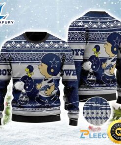 Dallas Cowboys Snoopy Charlie Brown Ugly Christmas Sweater