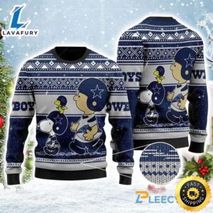 Dallas Cowboys Snoopy Charlie Brown Ugly Christmas Sweater