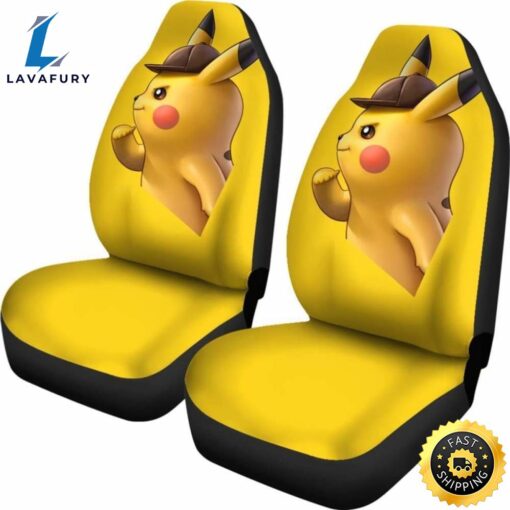 Pokemon Detective Pikachu Car Seat Covers Universal