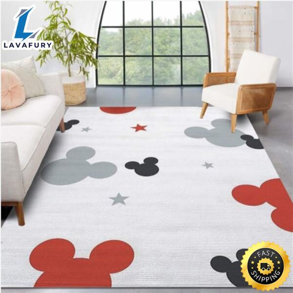 Disney Kids Mickey Mouse Heads Area Rug Carpet Kitchen Rug Floor Decor