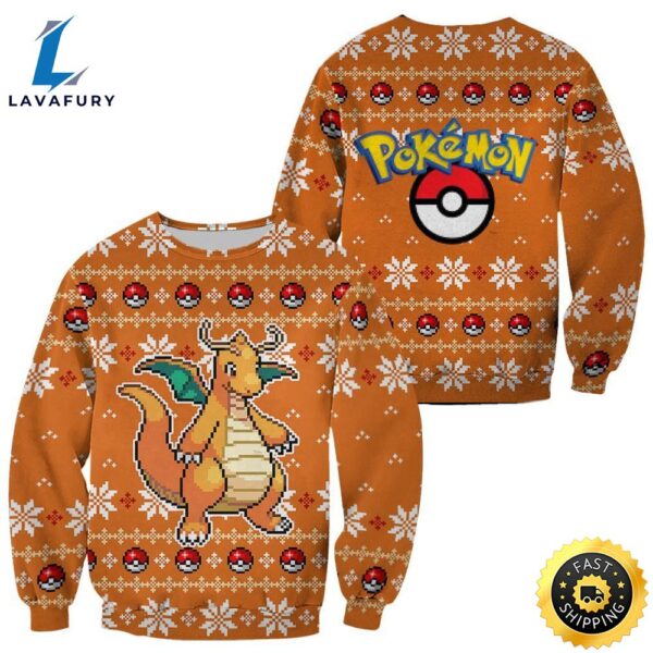 Dragonite Pokemon Ugly Sweater