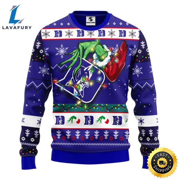 Duke Blue Devils Grinch Christmas Ugly Sweater