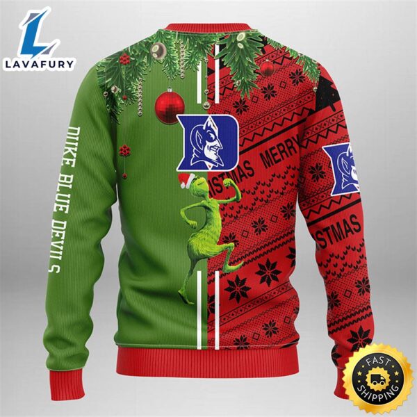 Duke Blue Devils Grinch & Scooby-doo Christmas Ugly Sweater
