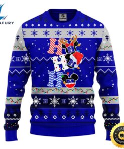 Duke Blue Devils Hohoho Mickey Christmas Ugly Sweater