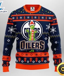 Edmonton Oilers Funny Grinch Christmas…