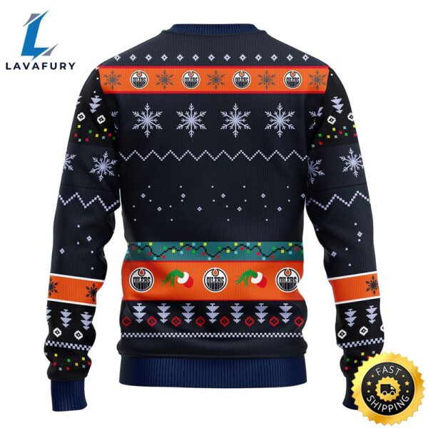 Edmonton Oilers Grinch Christmas Ugly Sweater