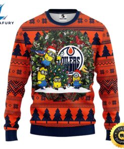 Edmonton Oilers Minion Christmas Ugly…