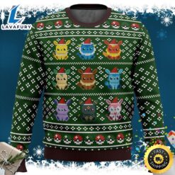 Eevee Eeveelutions Pokemon Ugly Sweater