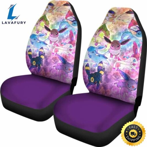 Pokemon Eevee Evolution Car Seat Covers Universal