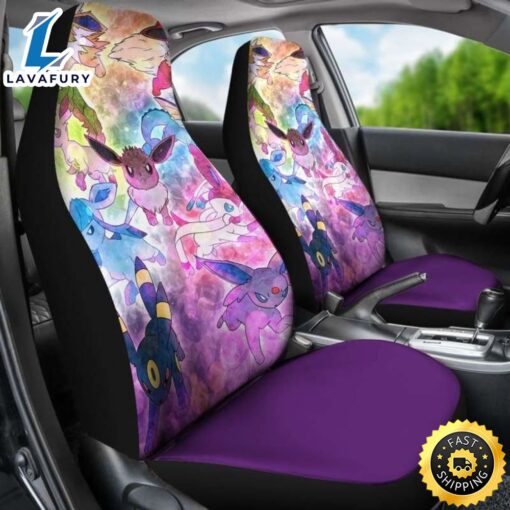 Pokemon Eevee Evolution Car Seat Covers Universal