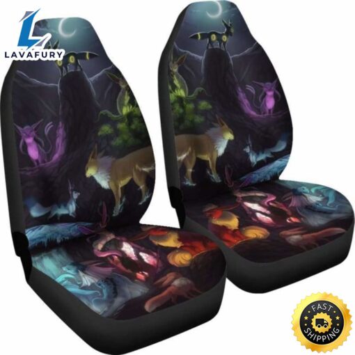 Eevee Pokemon Car Seat Covers