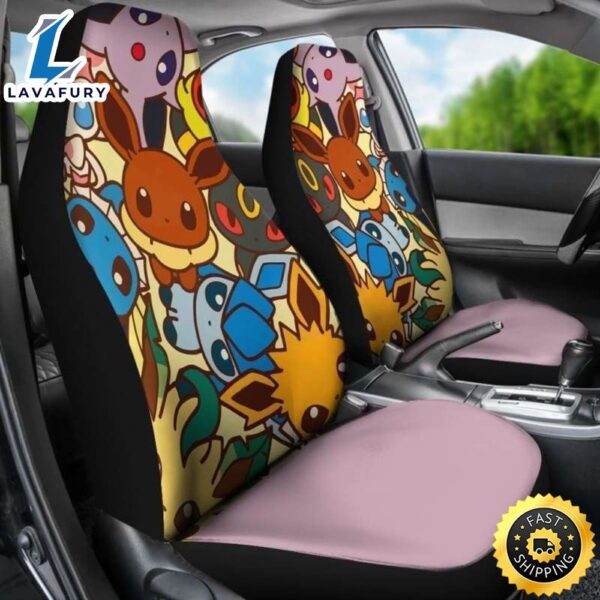 Eevee Pokemon Car Seat Covers Universal