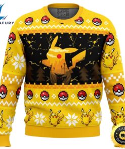 Electric Monster Pokemon Ugly Christmas…