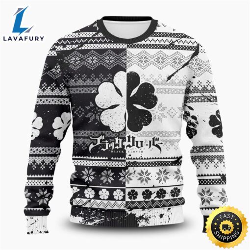 Five-leaf Clover Grimoire Black Clover Manga Anime Ugly Sweater