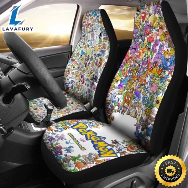 Full Character Pokemon Car Seat Covers For Fan