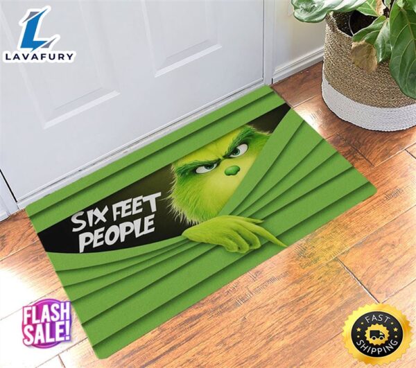 Funny Christmas The Grinch Door Mat For Six Feet People