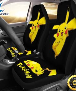 Funny Pikachu Pokemon Anime Fan Gift Car Seat Covers 1 jjs0bt.jpg