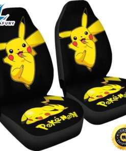 Funny Pikachu Pokemon Anime Fan Gift Car Seat Covers 4 jcnq0k.jpg
