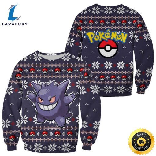 Gengar Pokemon Ugly Sweater