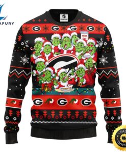 Georgia Bulldogs 12 Grinch Xmas Day Christmas Ugly Sweater 1 qdtsms.jpg