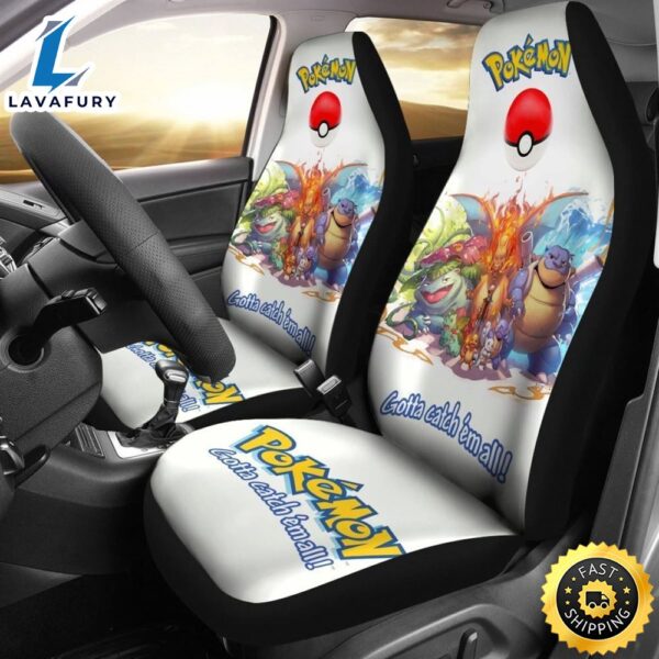 Gotta Catch Em All Pokemon Car Seat Covers