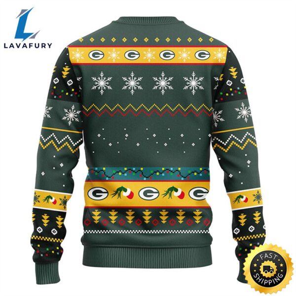 Green Bay Packers 12 Grinch Xmas Day Christmas Ugly Sweater