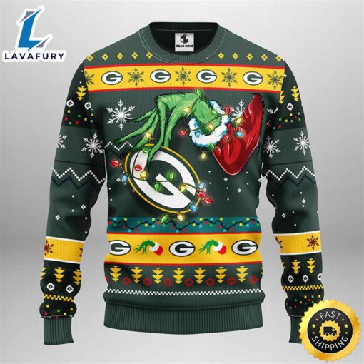 Green Bay Packers Grinch Christmas Ugly Sweater