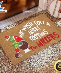 Grinch Christmas Doormat Floor Mat
