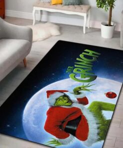 Grinch Floor Rug Fashion Washable Carpet For Parlor Mat Bedroom Washroom Living Room